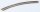 Gleis gebogen Radius 2 = 225,6 mm 45°