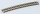 Gleis gebogen Radius 4 = 430 mm 15°