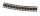 Gleis gebogen Radius 4 = 430 mm 15°