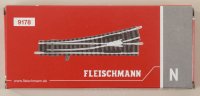 Fleischmann 9178 Hand-Weiche links 111 mm R4 = 430 mm pol.