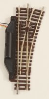 Elektro-Weiche 15° 112,6 mm rechts